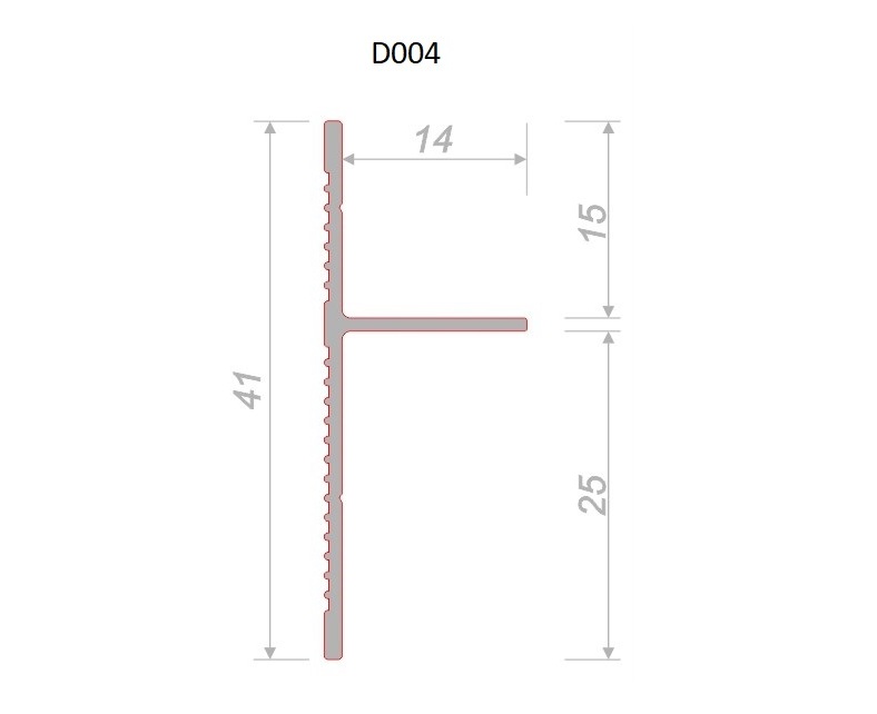 Плинтус алюминиевый теневой Decaro D004A Black Черный 2000×41×14