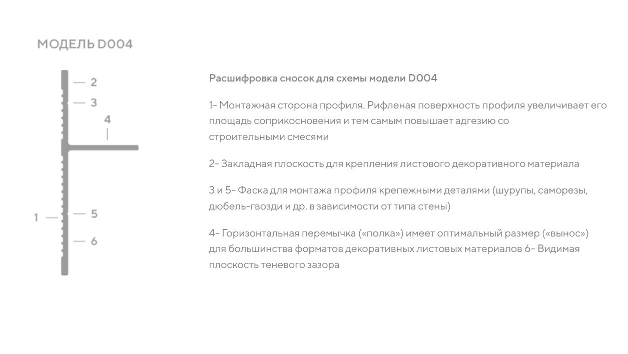 Плинтус алюминиевый теневой Decaro D004A Black Черный 2000×41×14