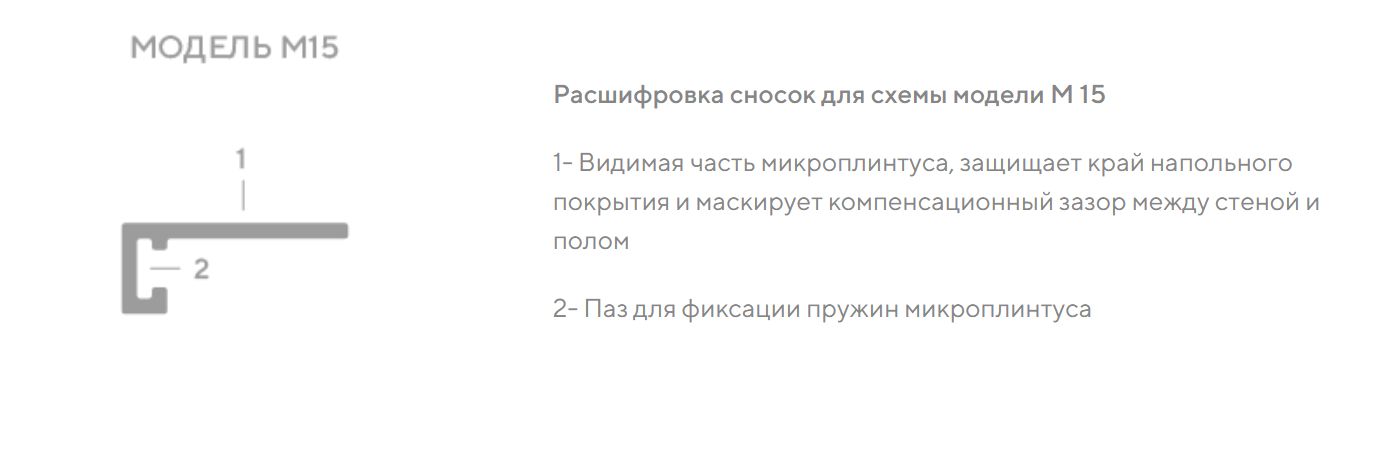 Микроплинтус алюминиевый Decaro M15A Bronze Brush Бронзовый браш 2000×6×15