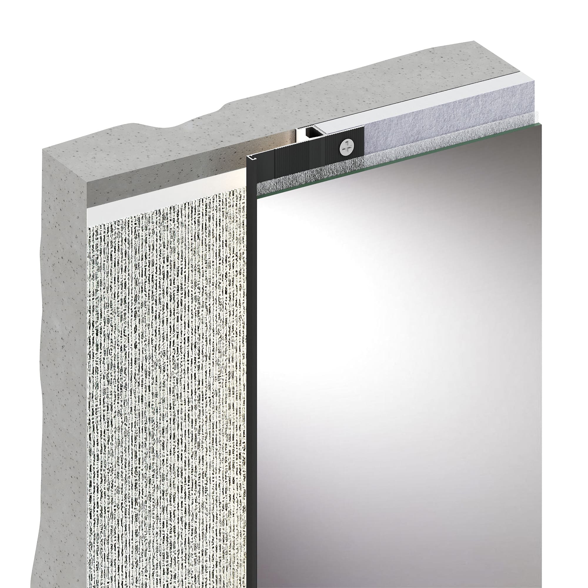 Микроплинтус алюминиевый Decaro M15A Bronze Brush Бронзовый браш 2000×6×15