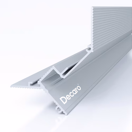 Профиль алюминиевый теневой под покраску с подсветкой Decaro D005 2000×50×55
