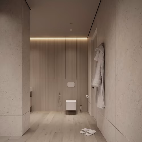 Профиль алюминиевый теневой под покраску с подсветкой Decaro D005 2000×50×55