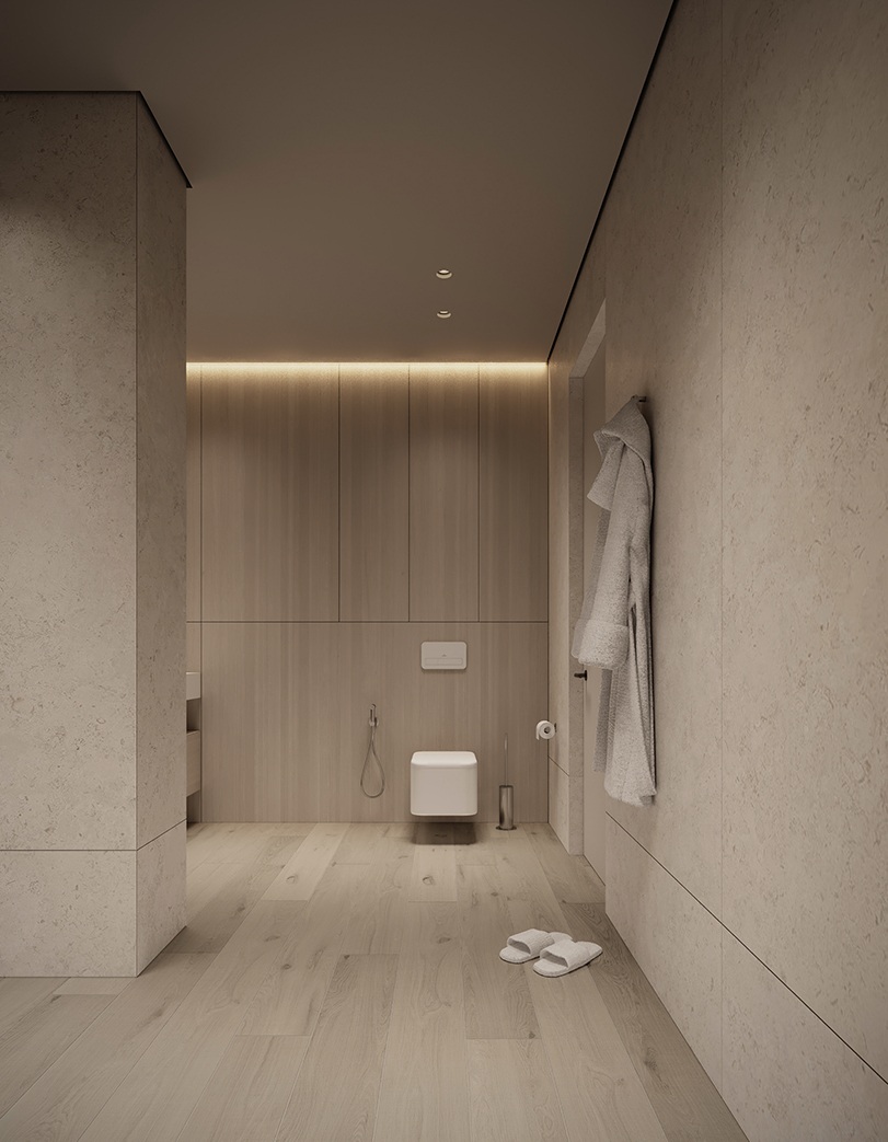 Профиль алюминиевый теневой с подсветкой Decaro D005A Black Черный 2000×50×55 фото в интерьере