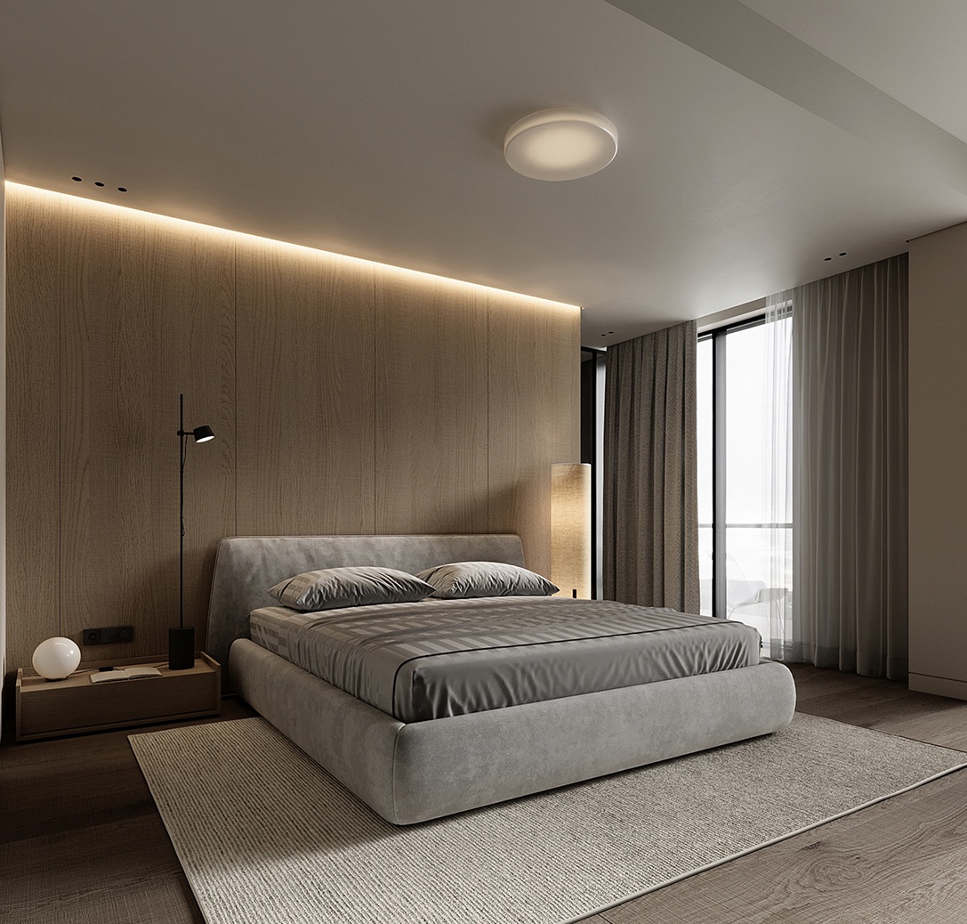 Профиль алюминиевый теневой с подсветкой Decaro D005A Black Черный 2000×50×55 фото в интерьере