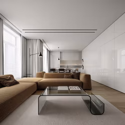 Профиль алюминиевый теневой с подсветкой Decaro D006A Black Черный 2000×75×70
