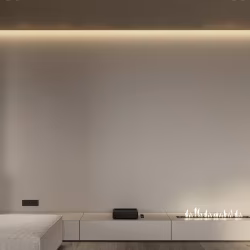 Профиль алюминиевый теневой с подсветкой Decaro D006A Black Черный 2000×75×70