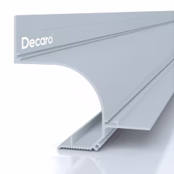 Профиль алюминиевый теневой под покраску с подсветкой Decaro D006 2000×75×70