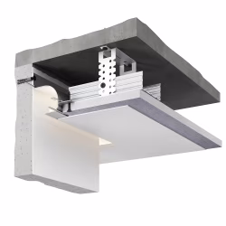 Профиль алюминиевый теневой под покраску с подсветкой Decaro D006 2000×75×70