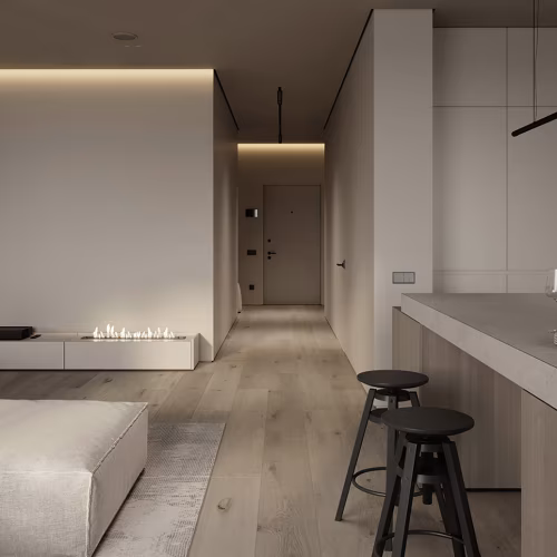 Профиль алюминиевый теневой с подсветкой Decaro D006A Black Черный 2000×75×70