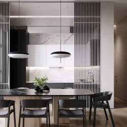 Профиль алюминиевый теневой Decaro D005.2A Black Черный 2000×30×44