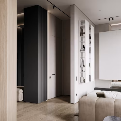 Профиль алюминиевый теневой Decaro D005.2A Black Черный 2000×30×44