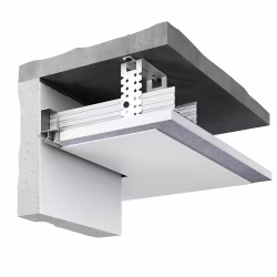 Профиль алюминиевый теневой под покраску Decaro D005.2 2000×30×44