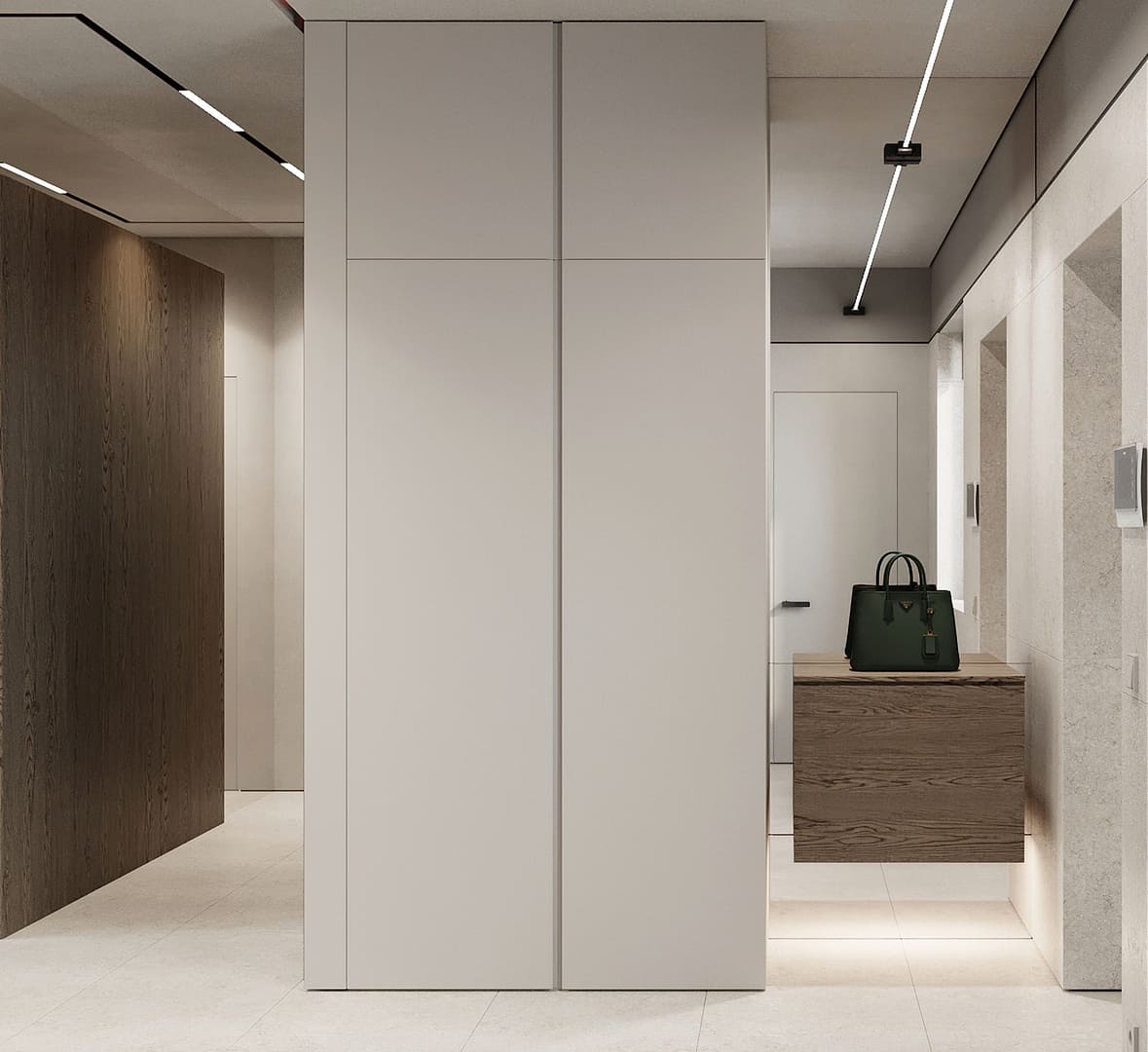 Профиль алюминиевый теневой под покраску Decaro D005.2 2000×30×44 фото в интерьере