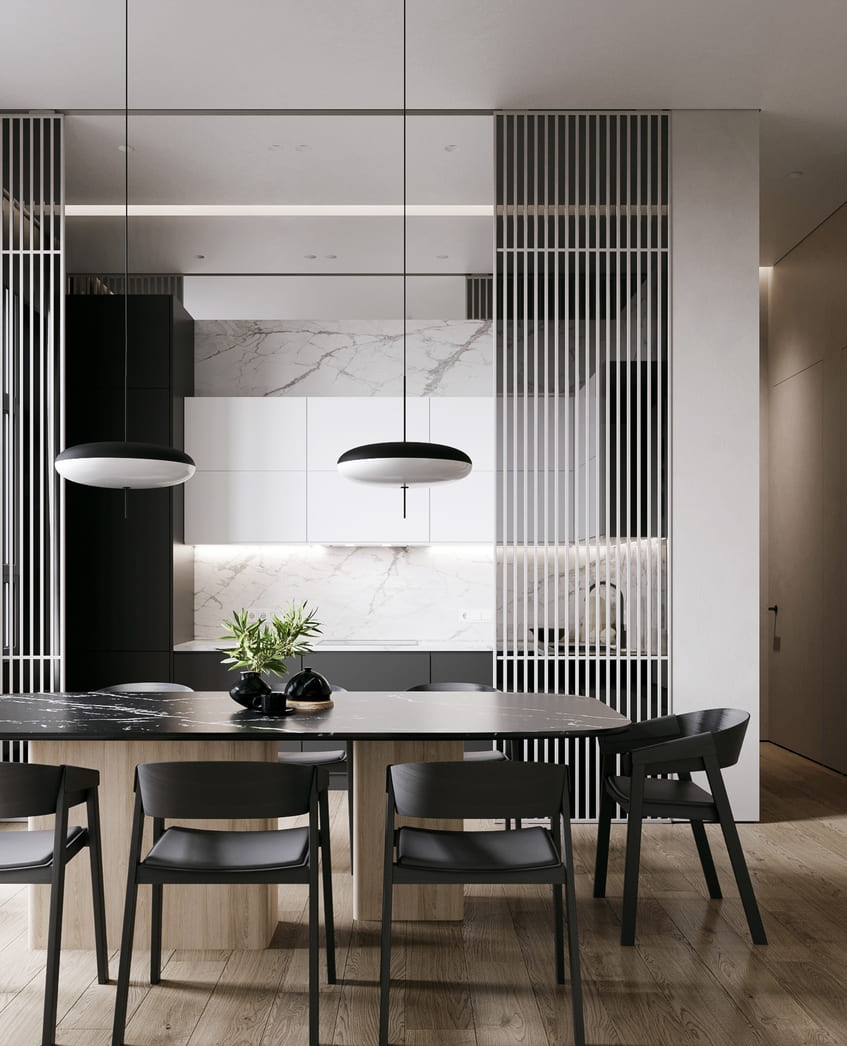 Профиль алюминиевый теневой под покраску Decaro D005.2 2000×30×44 фото в интерьере