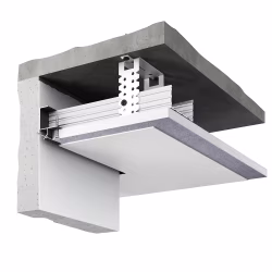 Профиль алюминиевый теневой Decaro D005.2A Black Черный 2000×30×44