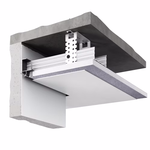 Профиль алюминиевый теневой Decaro D005.2A Black Черный 2000×30×44