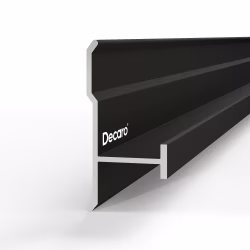 Профиль алюминиевый теневой соединительный Decaro D1182 Black anodizer Черный 3000×22,8×8,5