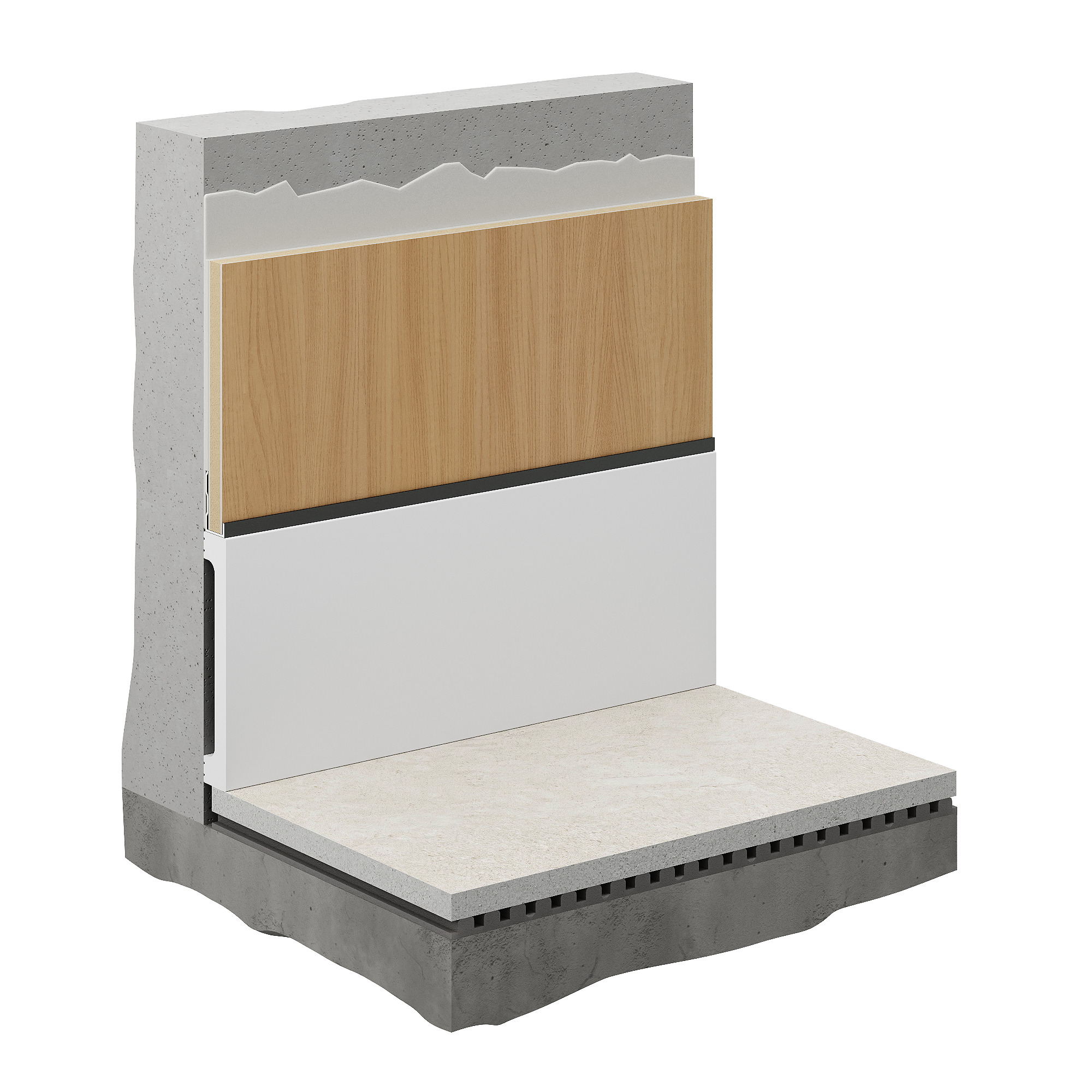 Профиль алюминиевый теневой торцевой Decaro D1183 Black anodizer Черный 3000×19,2×8,5