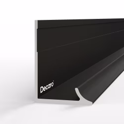 Профиль алюминиевый теневой угловой Decaro D1184 Black anodizer Черный 3000×18,1×8,5