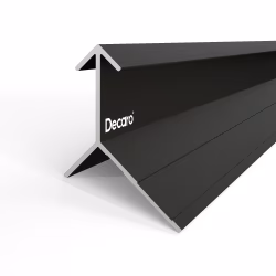 Профиль алюминиевый теневой угловой Decaro D1185 Black anodizer Черный 3000×27×17