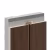 Профиль алюминиевый теневой соединительный Decaro D1189 Copper Медный 3000×30×3,1