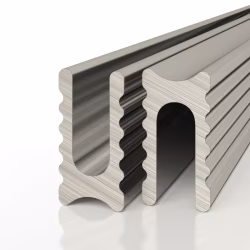 Профиль алюминиевый теневой разделительный Decaro D009A Titanium Титановый 3000×5×10