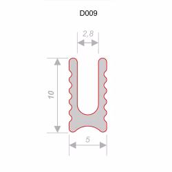 Профиль алюминиевый теневой разделительный Decaro D009A Brass Латунный 3000×5×10