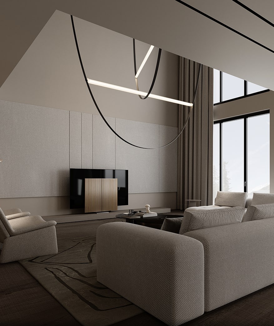 Профиль алюминиевый теневой разделительный Decaro D009A Brass Латунный 3000×5×10 фото в интерьере