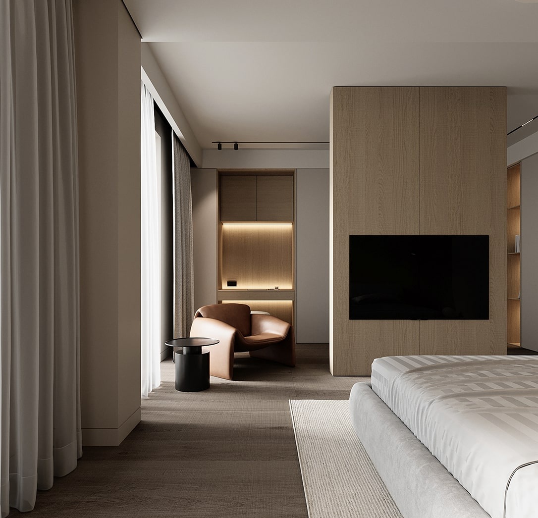 Профиль алюминиевый теневой разделительный Decaro D009A Brass Латунный 3000×5×10 фото в интерьере