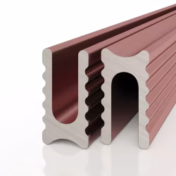 Профиль алюминиевый теневой разделительный Decaro D009A Copper Медный 3000×5×10