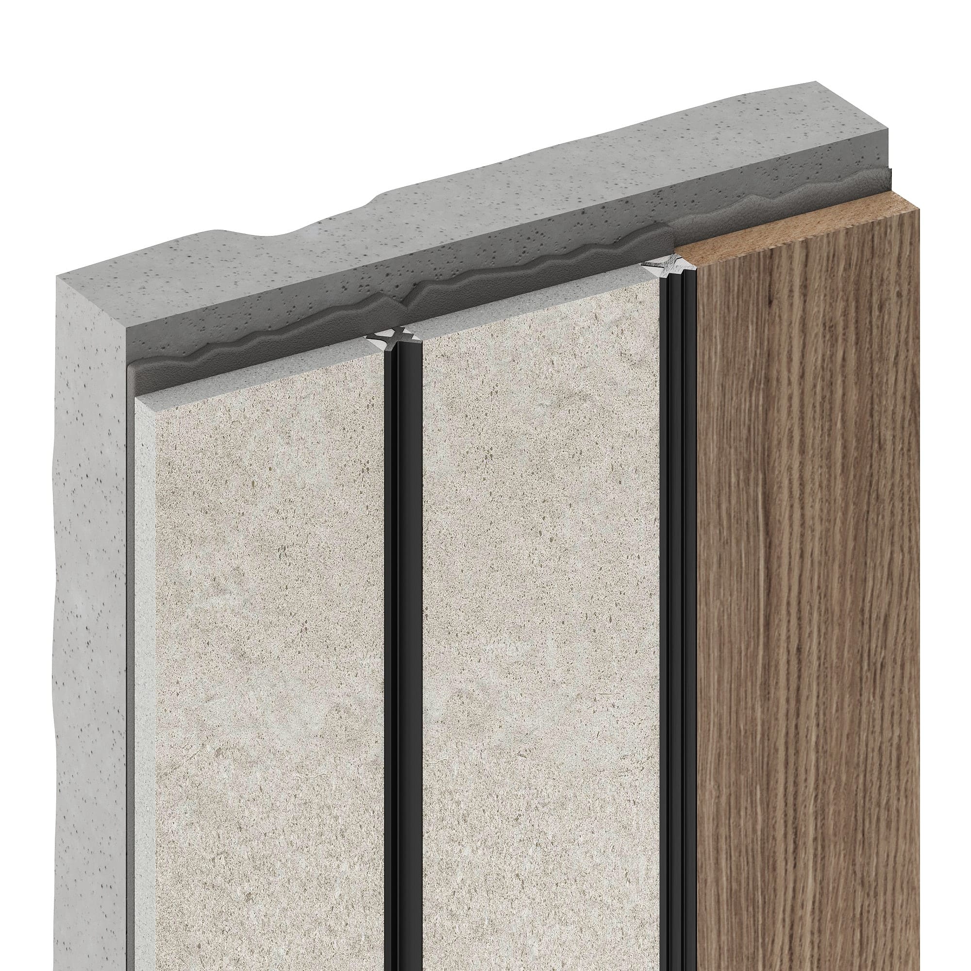 Профиль алюминиевый теневой разделительный Decaro D00X.A Bronze Бронза 3000×10×10