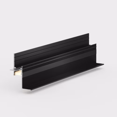 Профиль алюминиевый теневой с подсветкой Laconistiq Multilevel Черный RAL 9005 27-21-300 матовый 3000×46,5×28,7