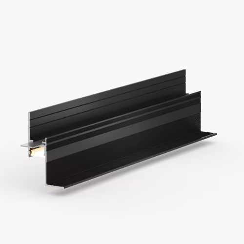 Профиль алюминиевый теневой с подсветкой Laconistiq Multilevel Черный муар RAL 9005 27-31-300 3000×46,5×28,7