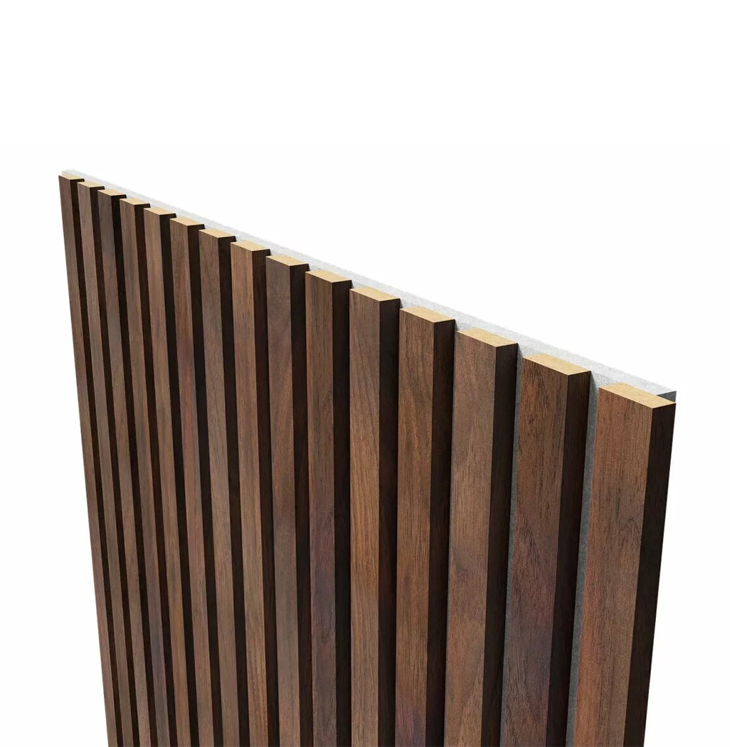 МДФ стеновая панель акустическая Cosca Decor Сканди Дуб Барон Темный серый войлок 2750×600×19