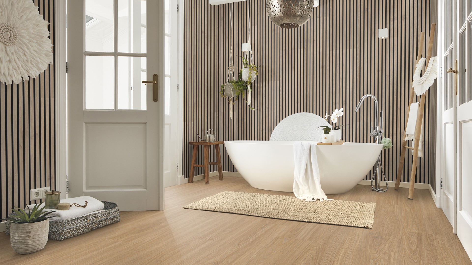 Ламинат Meister LD 250 Дуб Крим принсес Cream princess oak 600002-1288244-06896 1288×244×10 фото в интерьере