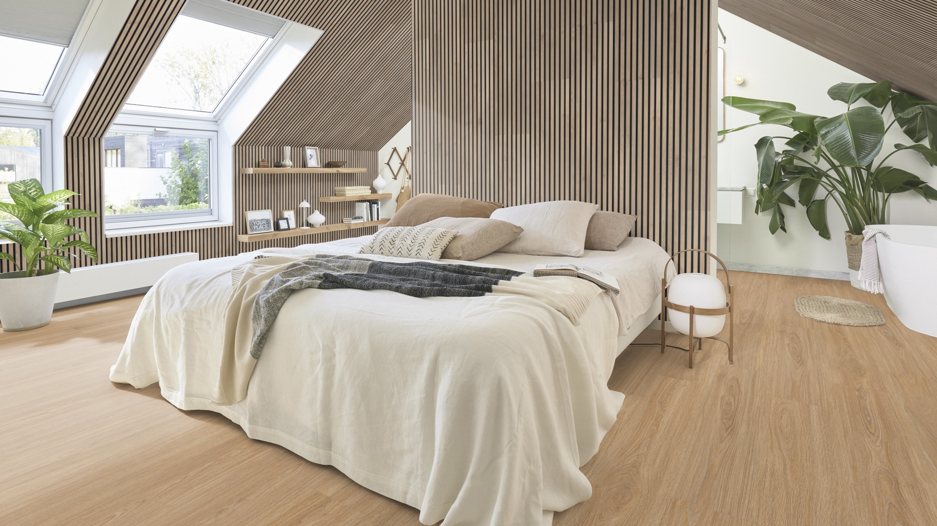 Ламинат Meister LD 250 Дуб Крим принсес Cream princess oak 600002-1288244-06896 1288×244×10 фото в интерьере