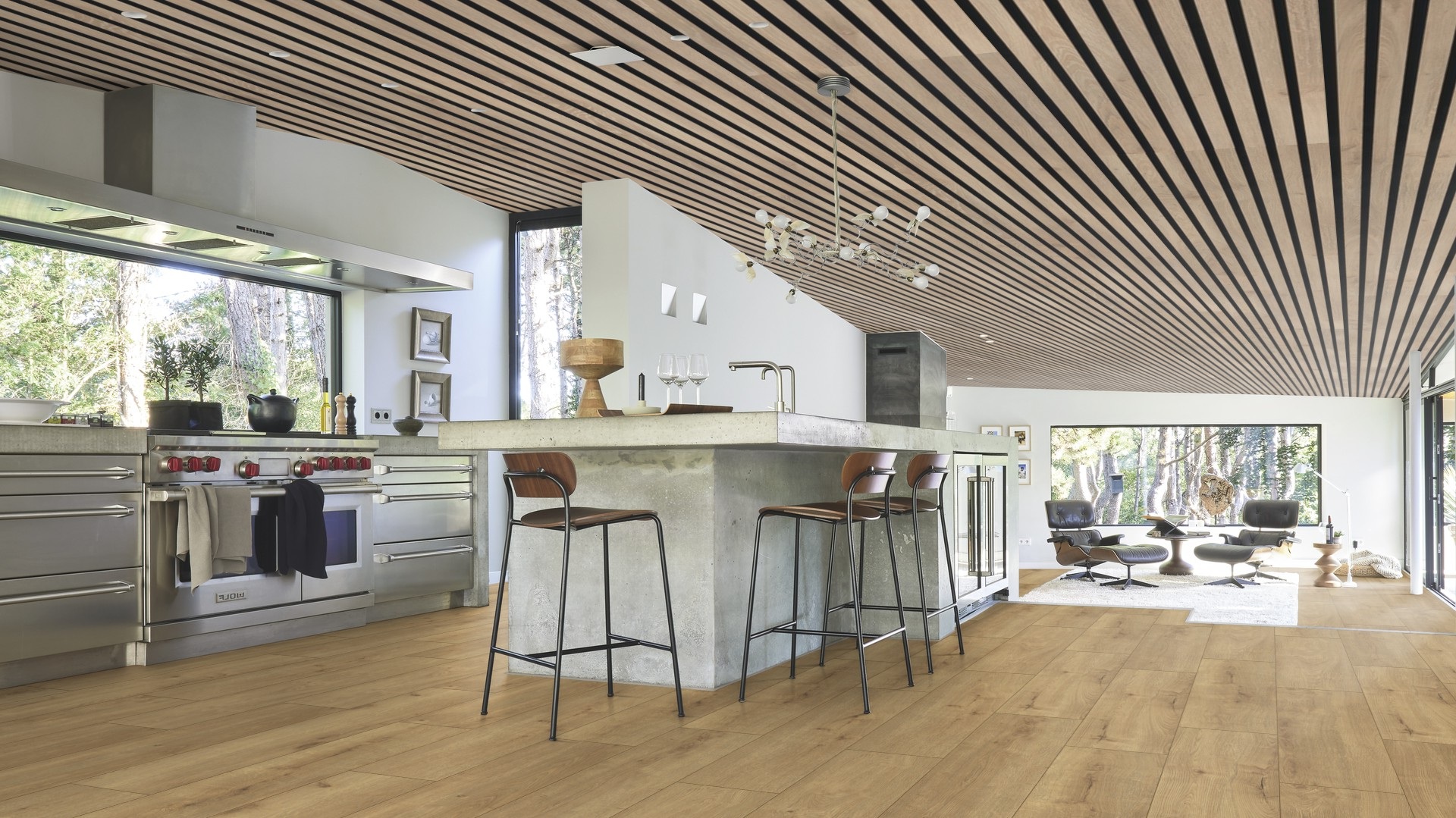 Ламинат Meister LD 250 Дуб Шампань Champagne oak 600002-1288244-07001 1288×244×10 фото в интерьере