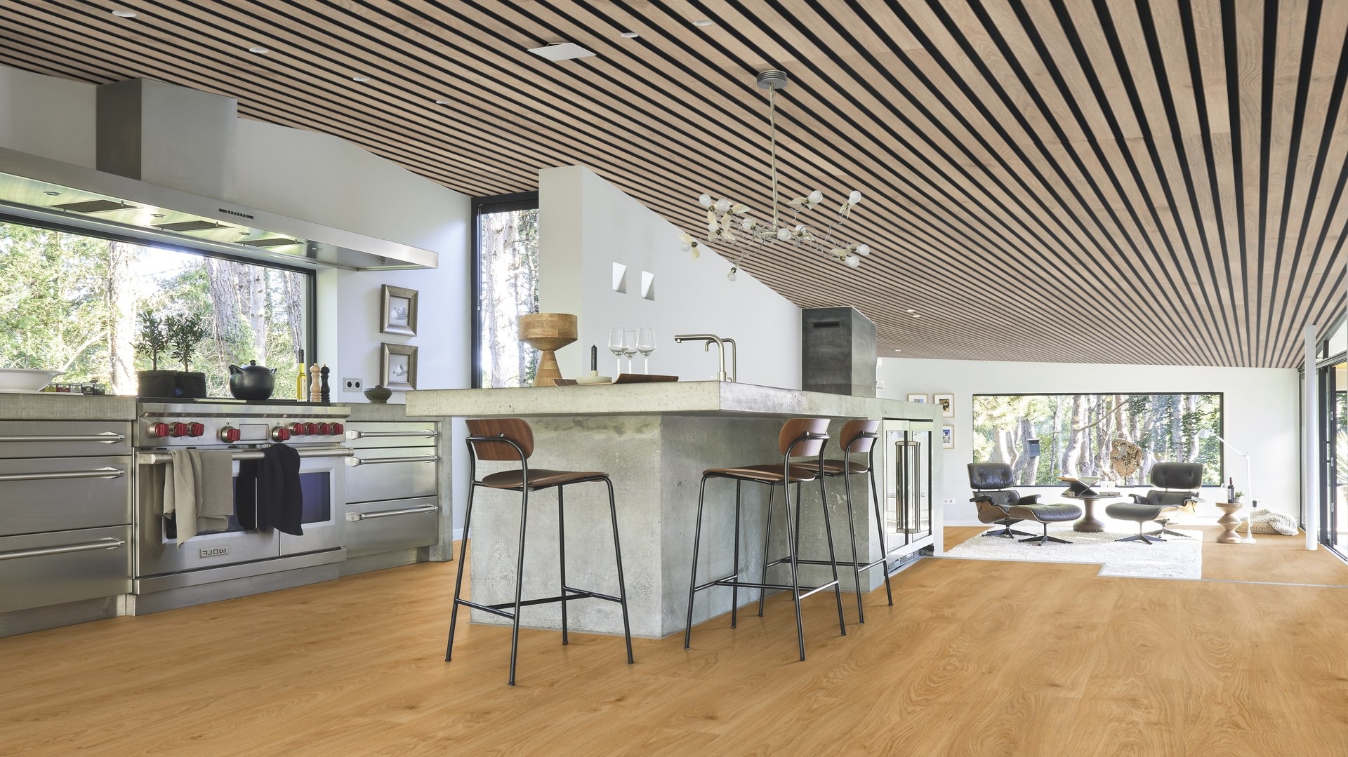 Ламинат Meister LD 250 Дуб Хани Ривербенк Honey riverbank oak 600002-1288244-07127 1288×244×10 фото в интерьере