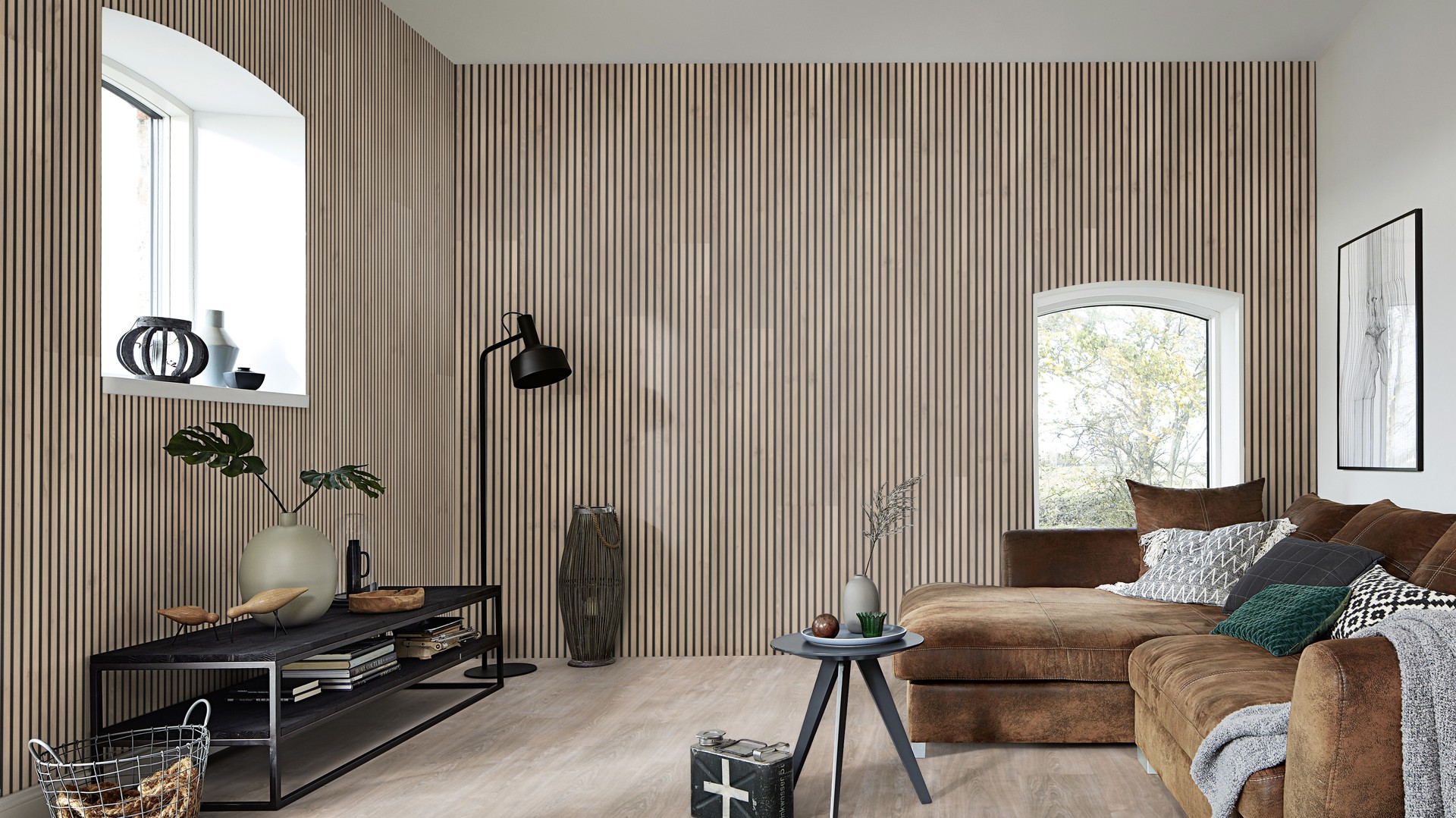 Ламинат Meister LL 250 Дуб Вайт грей White grey oak 600009-2052248-06277 2052×248×10 фото в интерьере