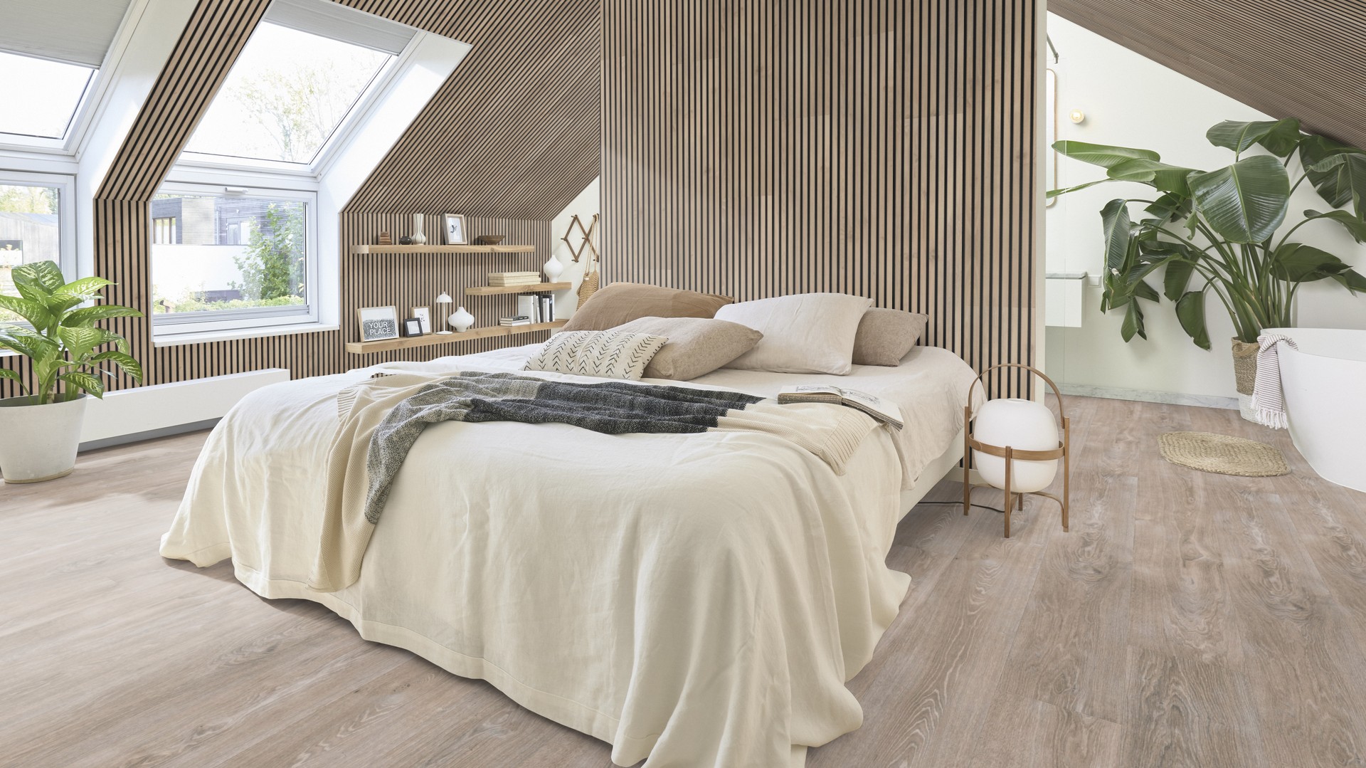 Ламинат Meister LL 250 Дуб Вайт грей White grey oak 600009-2052248-06277 2052×248×10 фото в интерьере