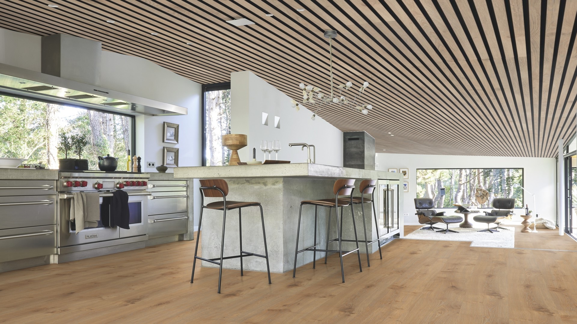 Ламинат Meister LL 250 Дуб Дакар Dakar oak 600009-2052248-06385 2052×248×10 фото в интерьере