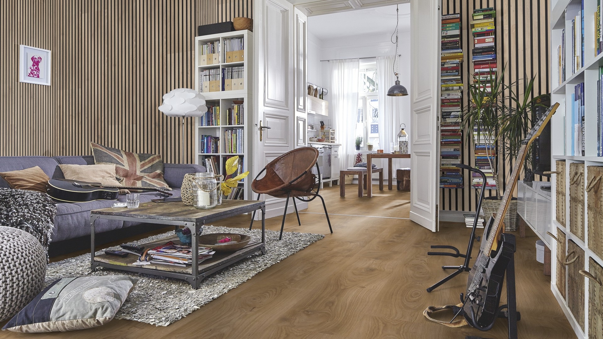 Ламинат Meister LL 250 Дуб Лайт касл Light castle oak 600009-2052248-06841 2052×248×10 фото в интерьере