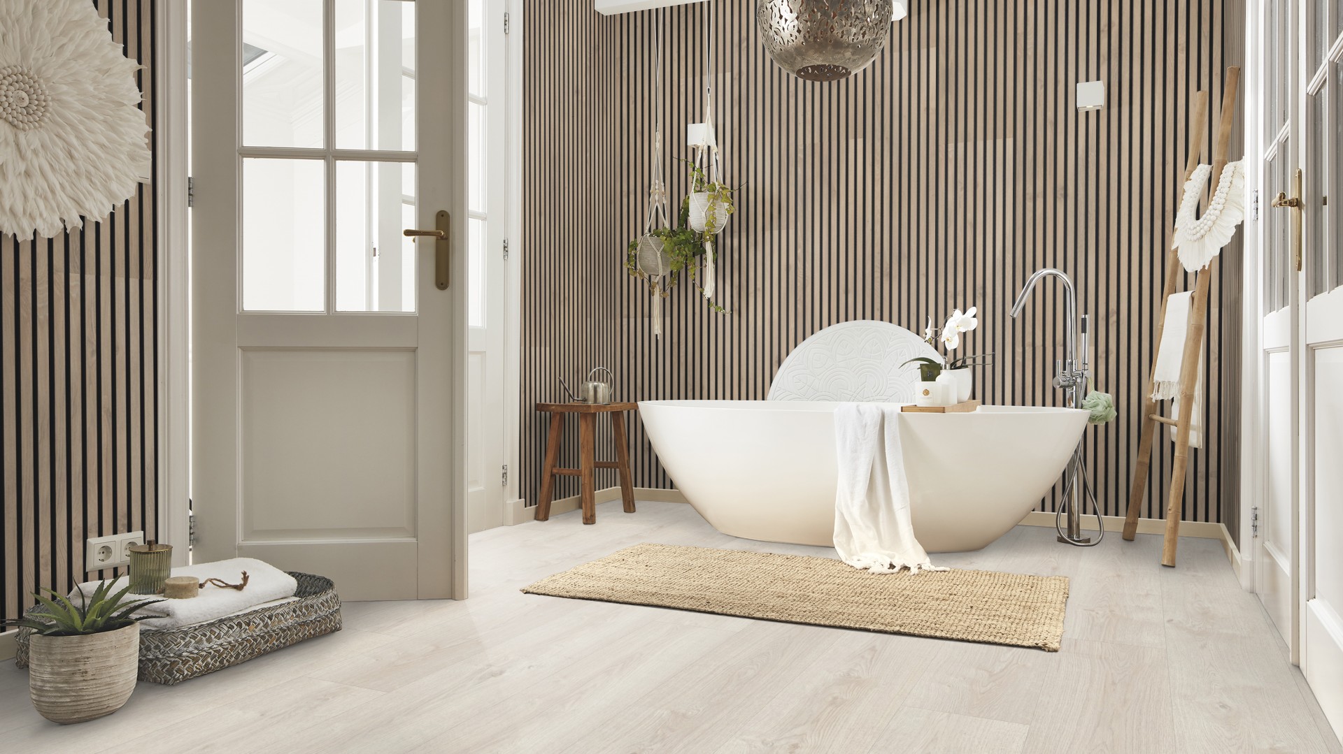 Ламинат Meister LL 250 Дуб Вайт монтейн White mountain oak 600009-2052248-07124 2052×248×10 фото в интерьере