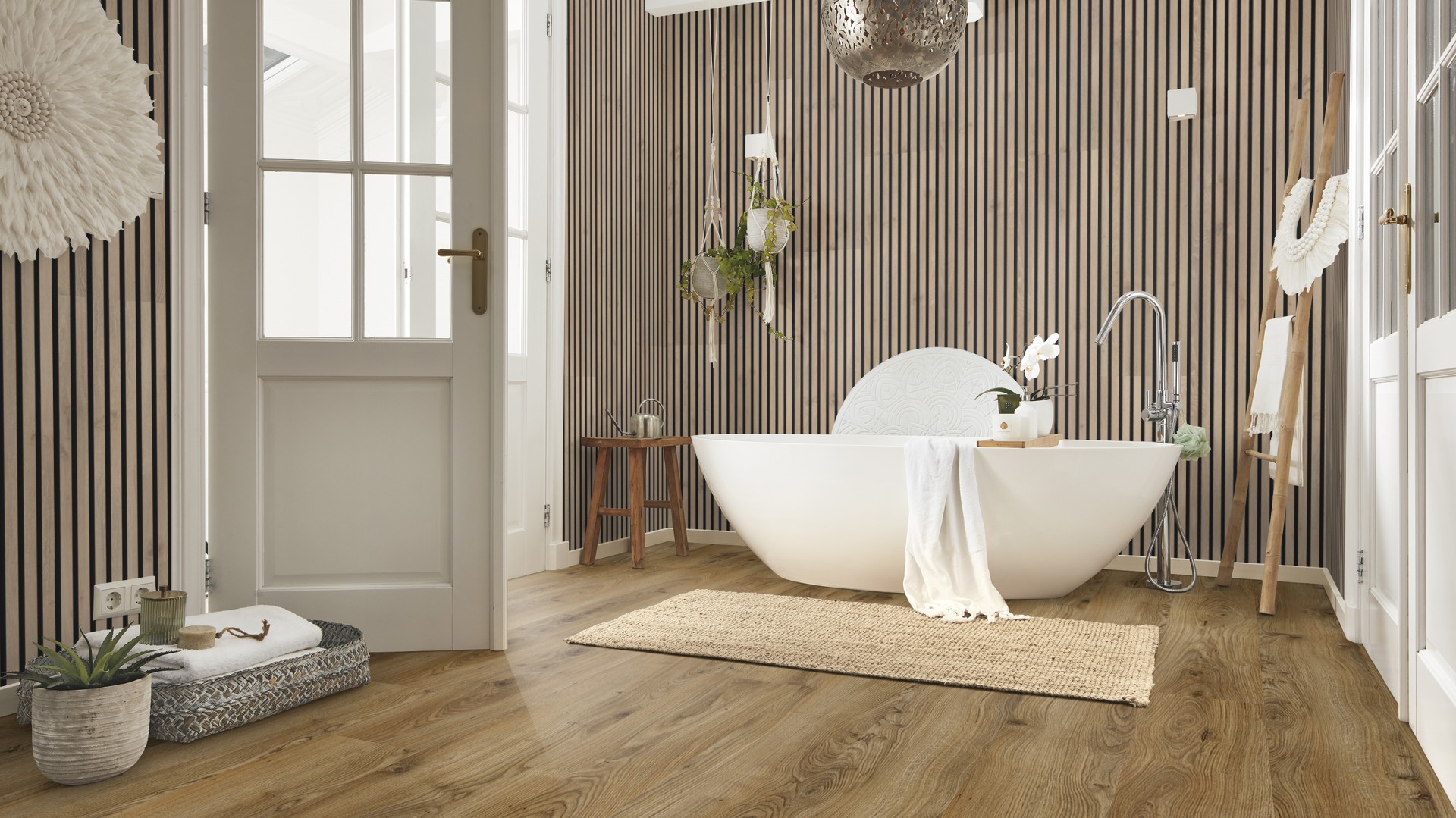 Ламинат Meister LL 250 Дуб Натмег касл Nutmeg castle oak 600009-2052248-07130 2052×248×10 фото в интерьере