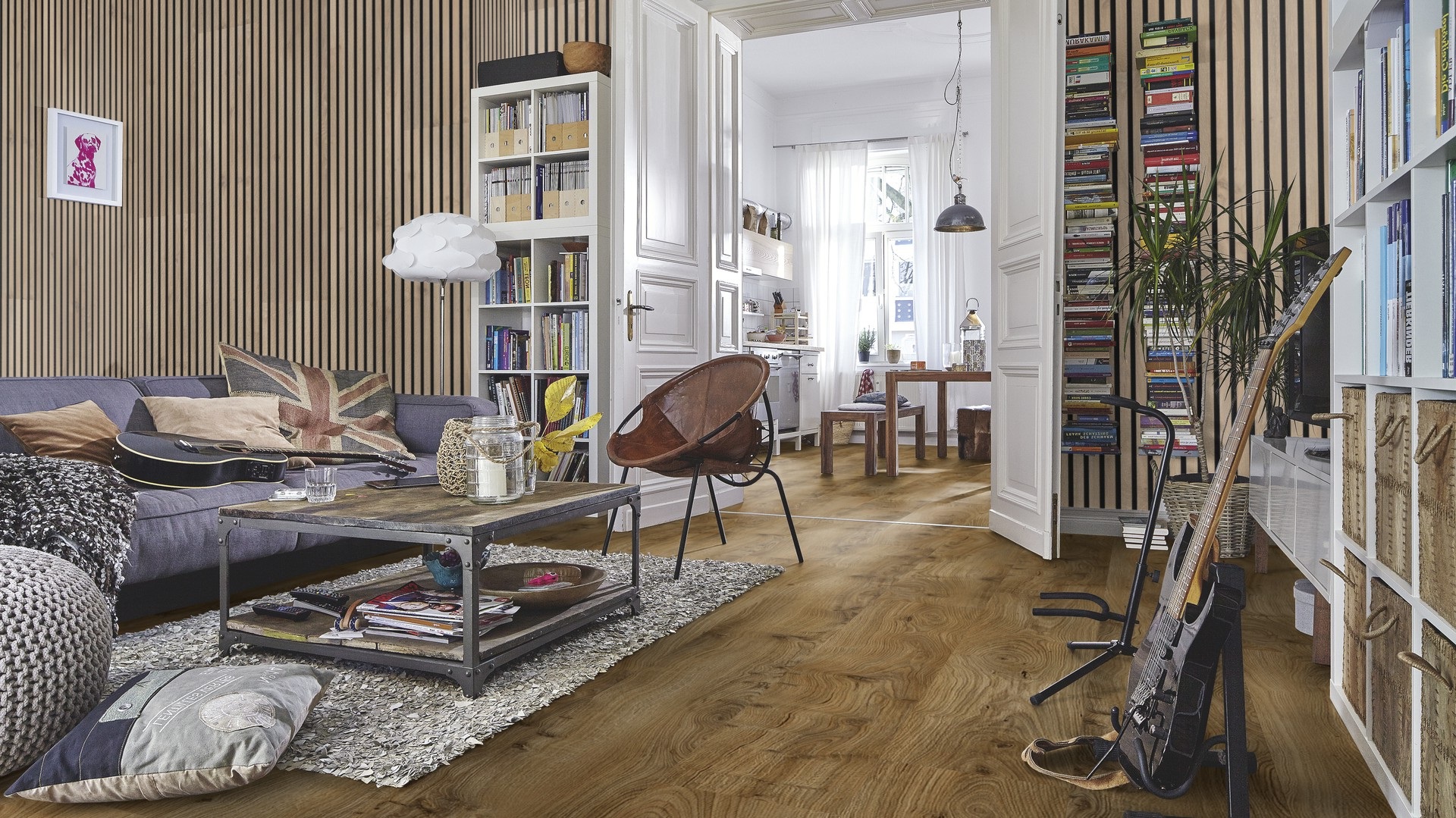 Ламинат Meister LL 250 Дуб Натмег касл Nutmeg castle oak 600009-2052248-07130 2052×248×10 фото в интерьере