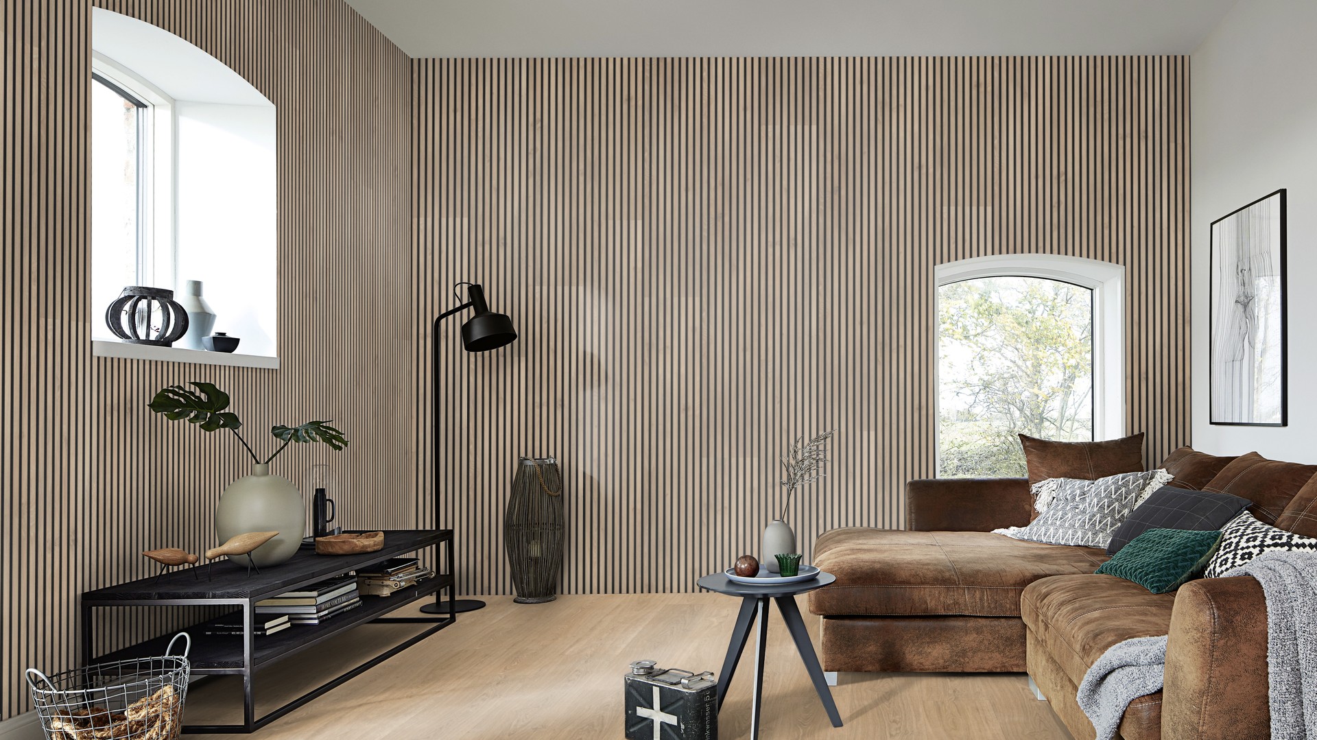 Ламинат Meister LL 250 Дуб Тоффи Toffee oak 600009-2052248-07142 2052×248×10 фото в интерьере