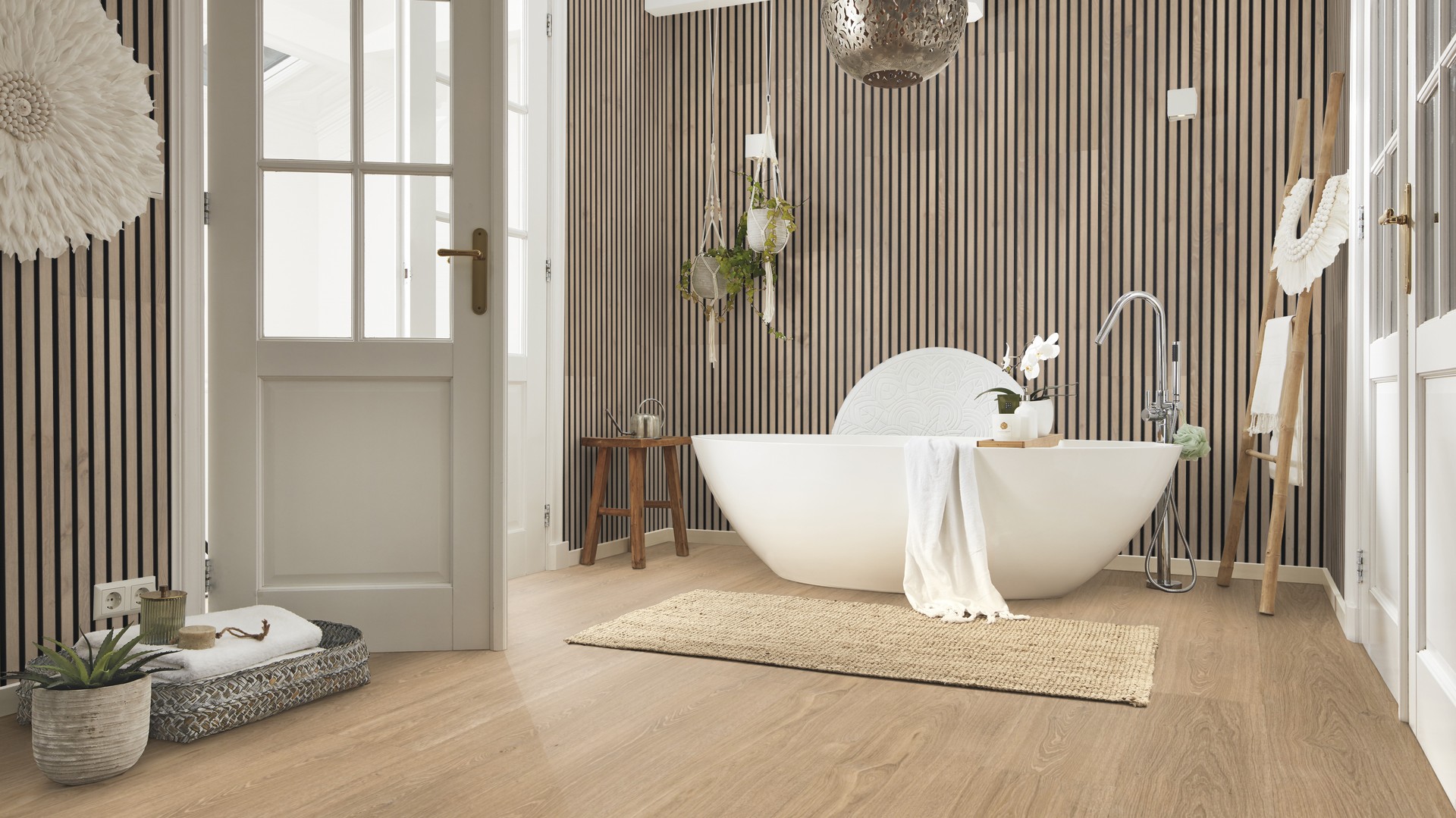 Ламинат Meister LL 250 Дуб Тоффи Toffee oak 600009-2052248-07142 2052×248×10 фото в интерьере