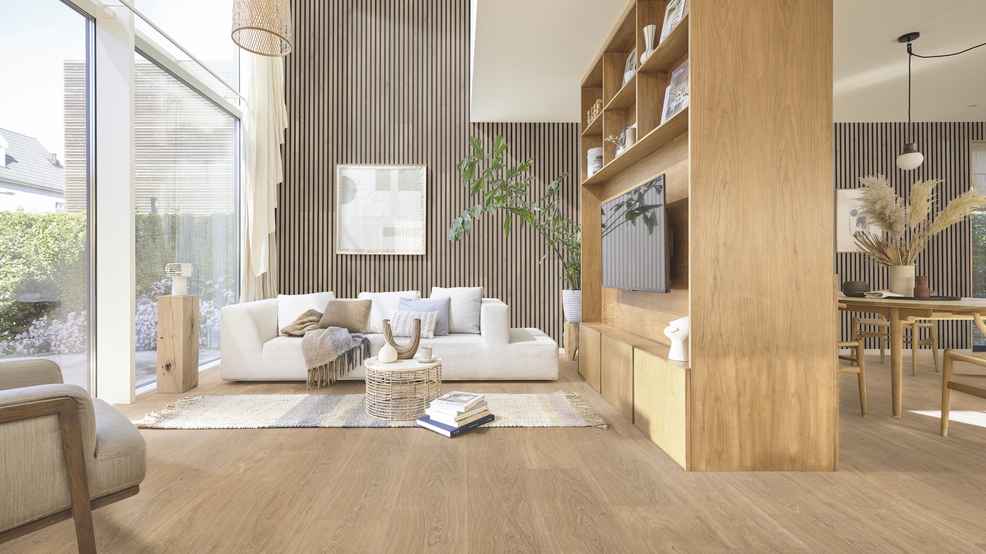 Ламинат Meister LL 250 Дуб Тоффи Toffee oak 600009-2052248-07142 2052×248×10 фото в интерьере