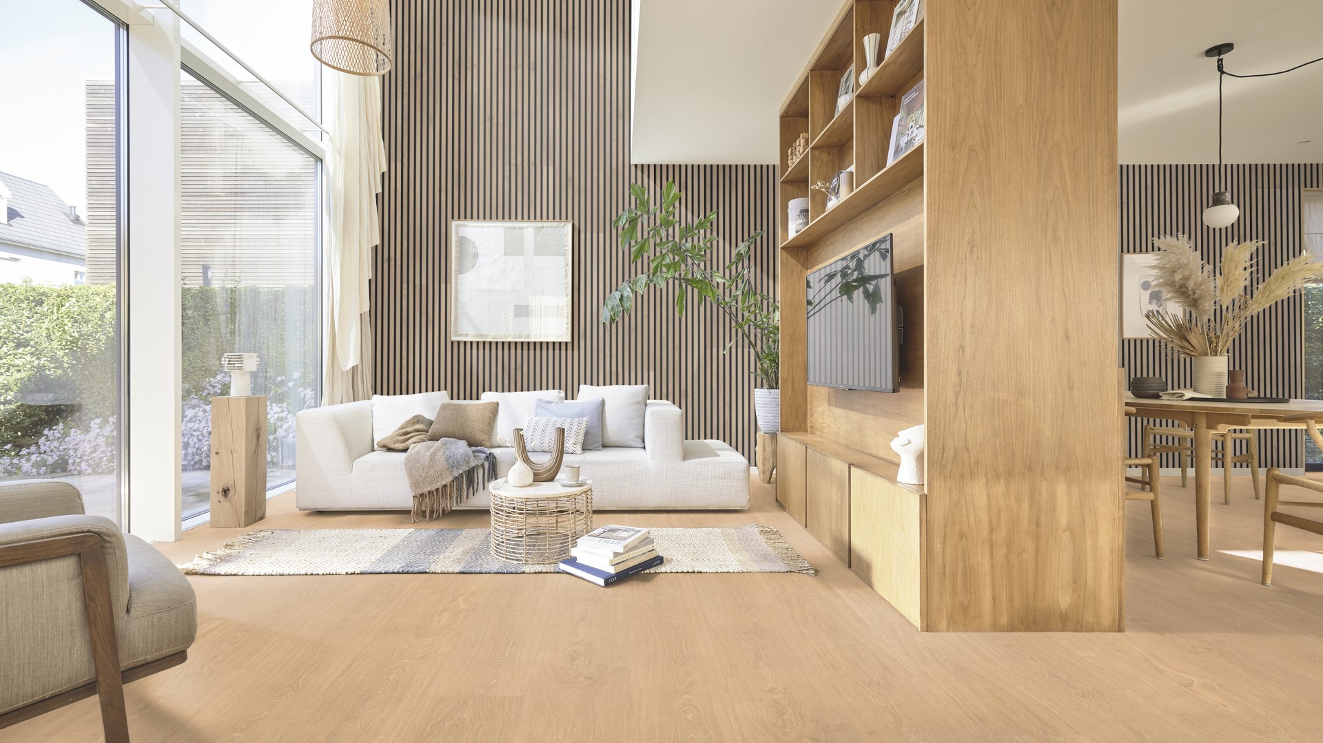 Ламинат Meister LL 250 Дуб Лайт вали Light valley oak 600009-2052248-07144 2052×248×10 фото в интерьере