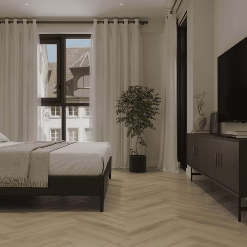 Кварцвиниловая плитка Norland клеевая Parquet LVT Instant Light 1067-4 венгерская елка 590×118×2,5